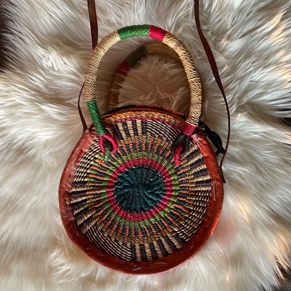 Woven Rattan Shoulder/Hand Bag